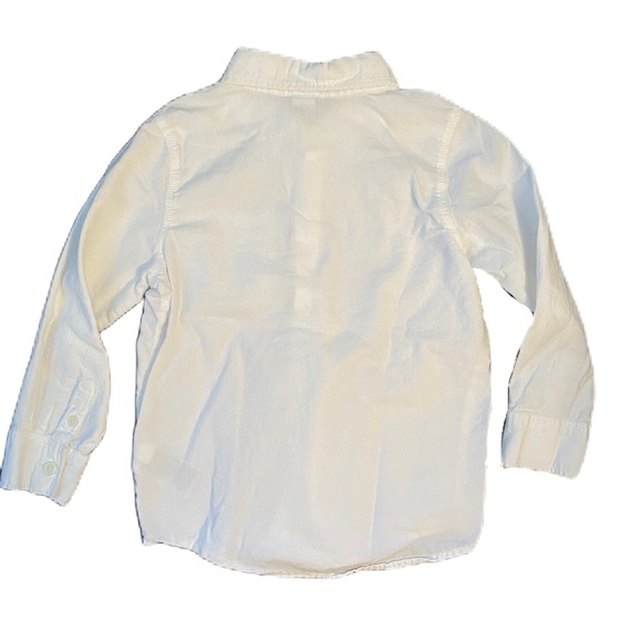 Old Navy White Button-Up Long Sleeve - Size 4T - Picture 2 of 3